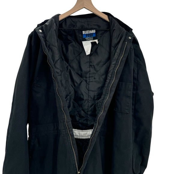 Vintage Walls Blizzard Pruf Coveralls Black Workwear Jumpsuit Cord Collar | XL - Picture 12 of 13